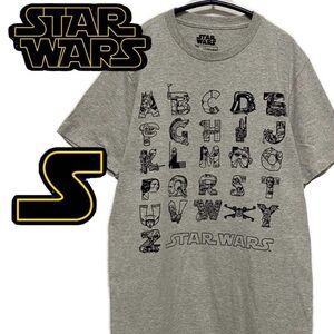 STAR WARS ALPHABET ABC MENS T SHIRT- Gray
